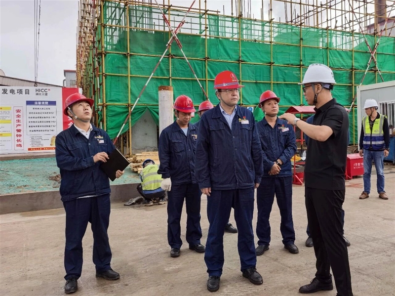 王奎到公司重点项目施工现场进行综合检查