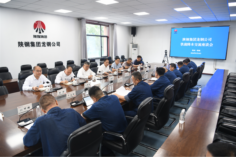陕钢集团召开龙钢公司铁前降本交流座谈会
